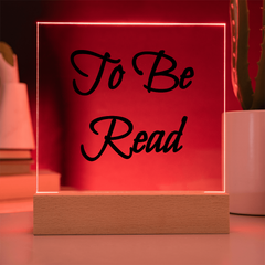 To Be Read (TBR) - Acrylic Plaque